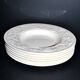 Wedgwood set of 6 pasta plates, Patrician garland, England