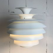 Danish Scandinavian artichoke "Barcelona" hanging pendant lamp by Bent Karlby, 1960s