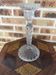 Glass candle holder