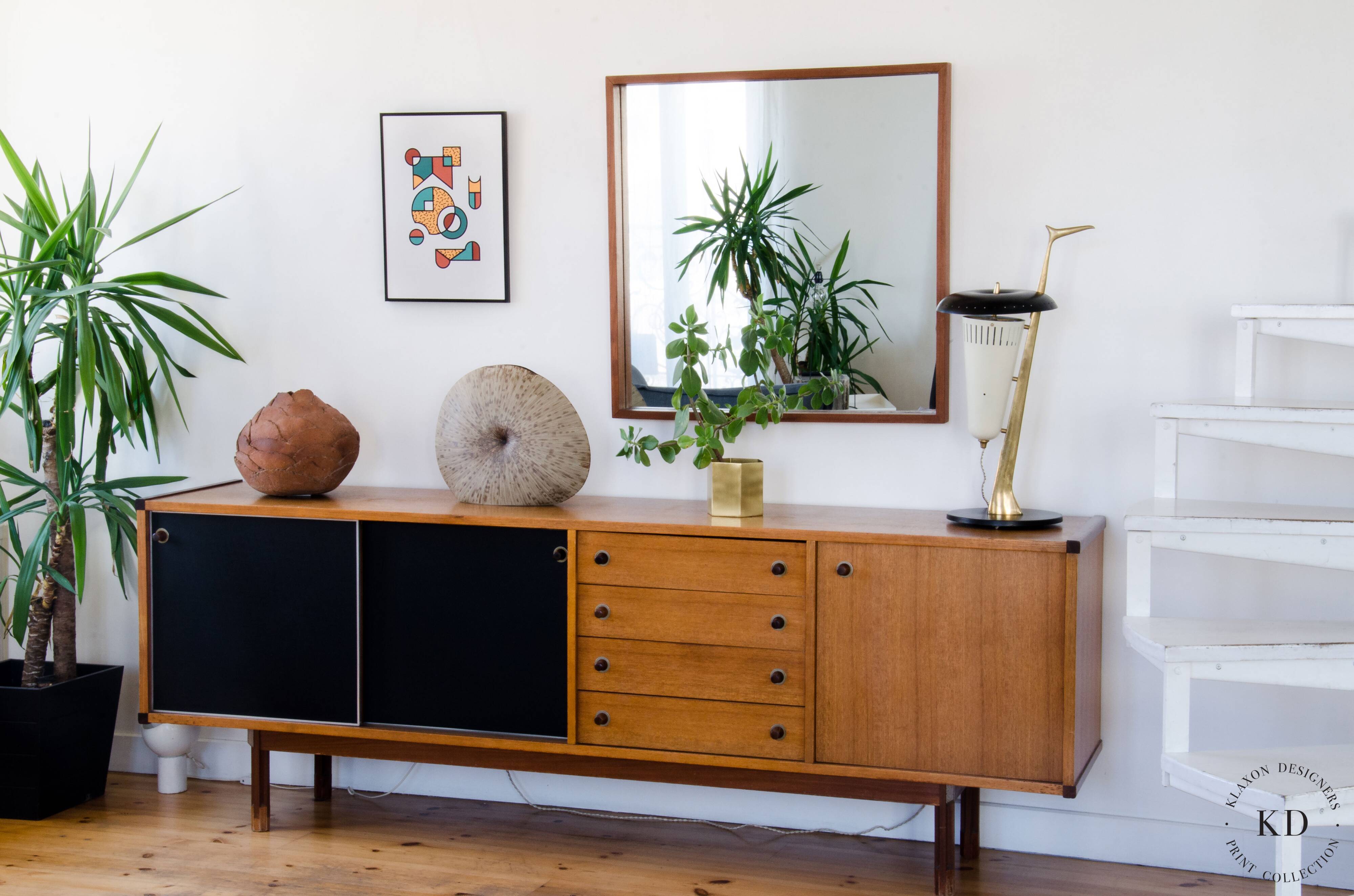 Illustration - Abstract geometric graphic colorful A3 poster numbered #006