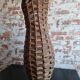Woven wicker umbrella stand