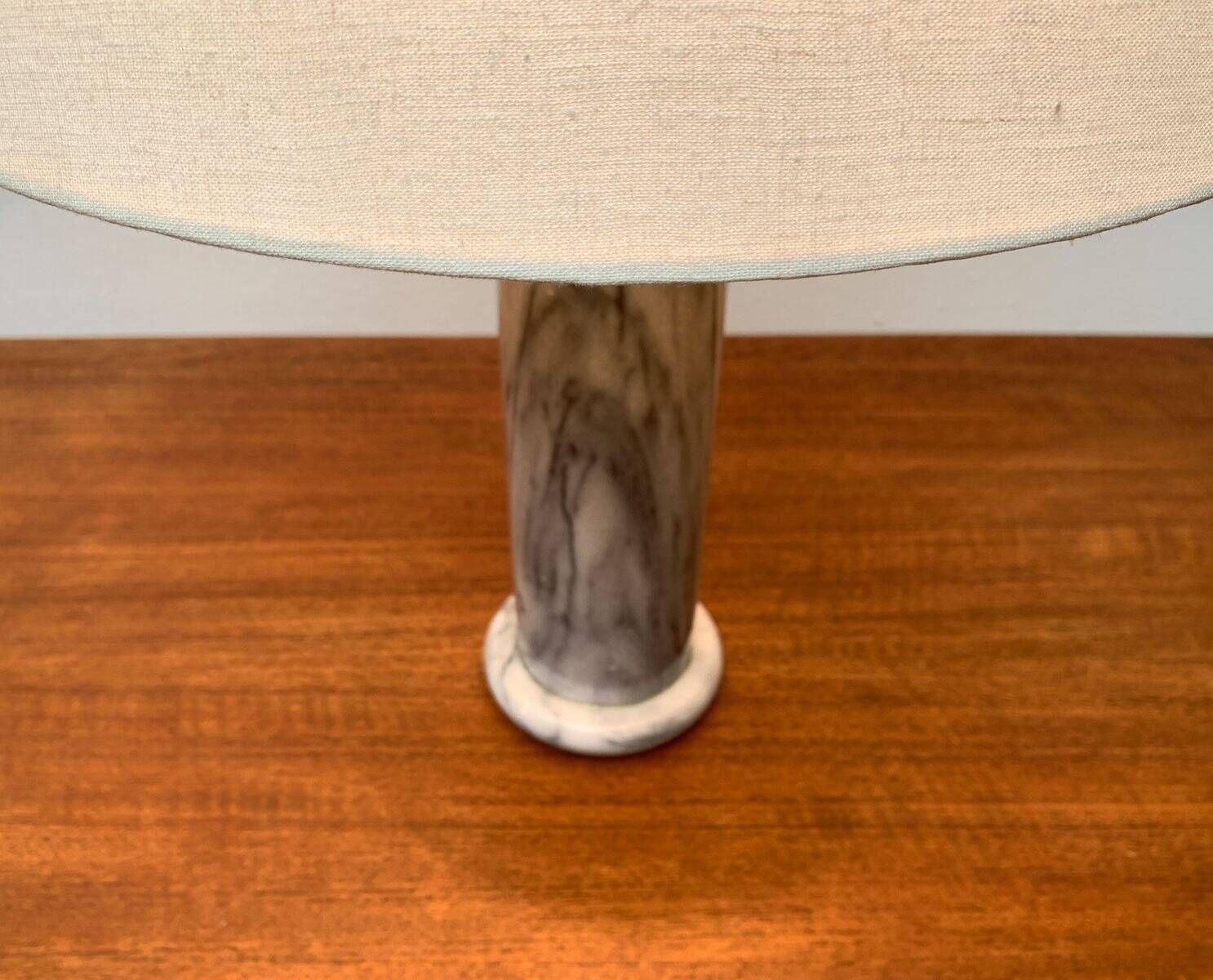 Lampe de table en marbre postmoderne vintage d'Ikea, années 1980