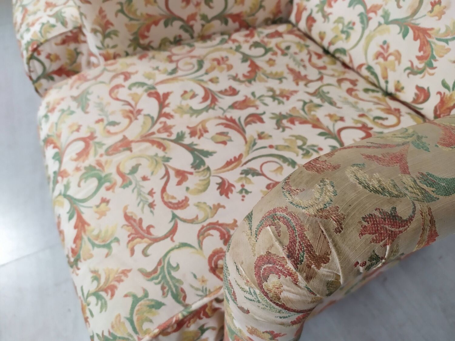 Pair of armchairs with ears