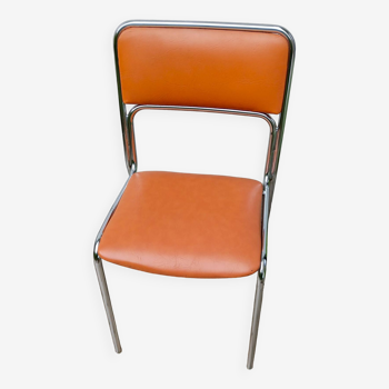 Space Age Soudexvinyl Orange Chair
