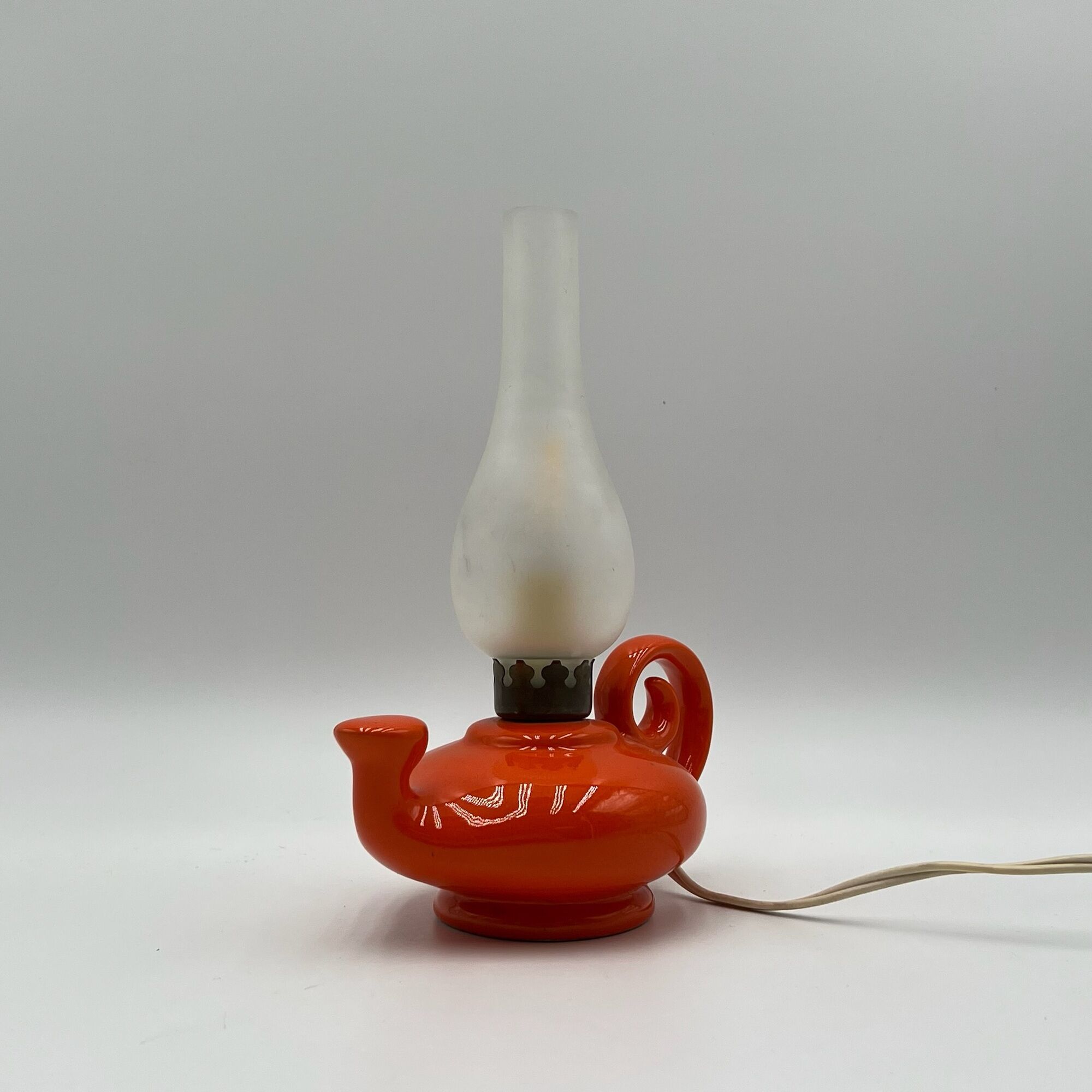Vintage ceramic lamp, made in italy 1960