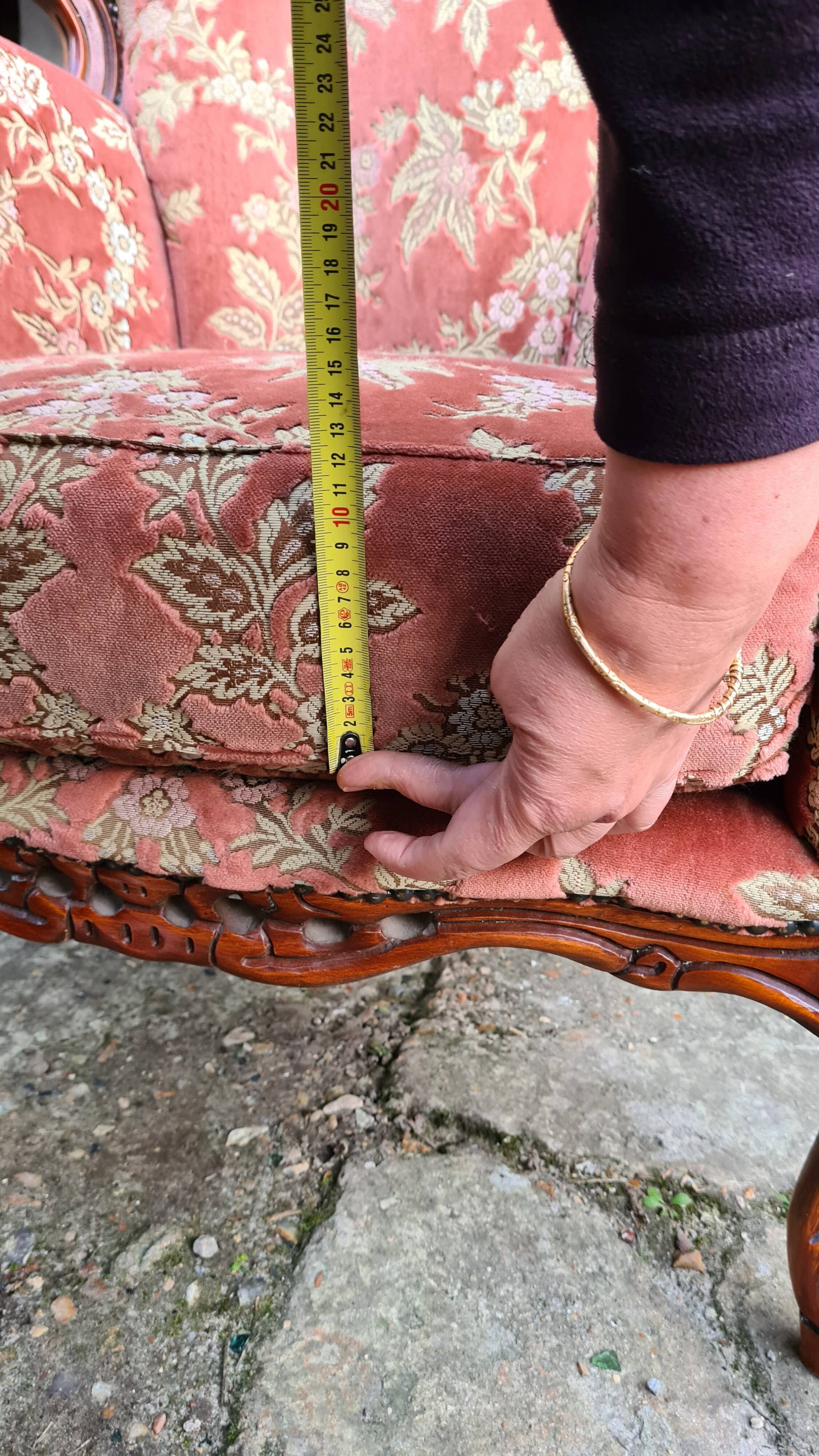 Baroque style armchair