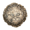 Bronze cat head trinket bowl