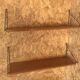 Set of two vintage string wall shelves