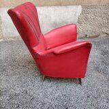 Isa bergamo - fauteuil - pieds moulés sous pression en laiton