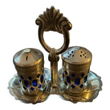 Vintage pepper shaker duo