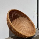Large round rattan basket
