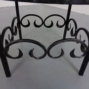 German Brutalist Side Table in Ceramic and Cast Iron, 1960s