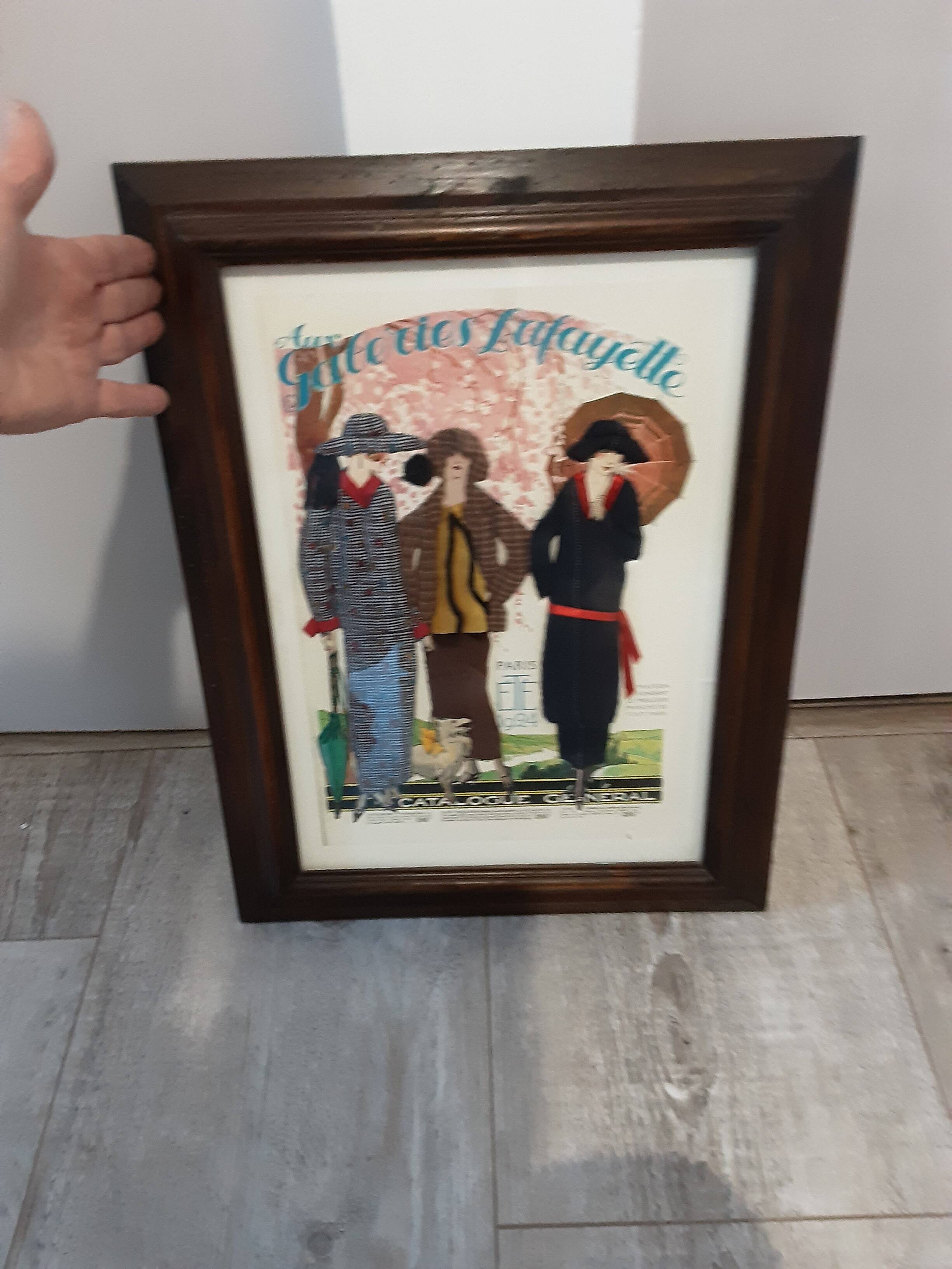 Fashion painting 1924 At Galeries Lafayette