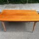 Scandinavian dining table in solid wood and rosewood, renovated, 240cm