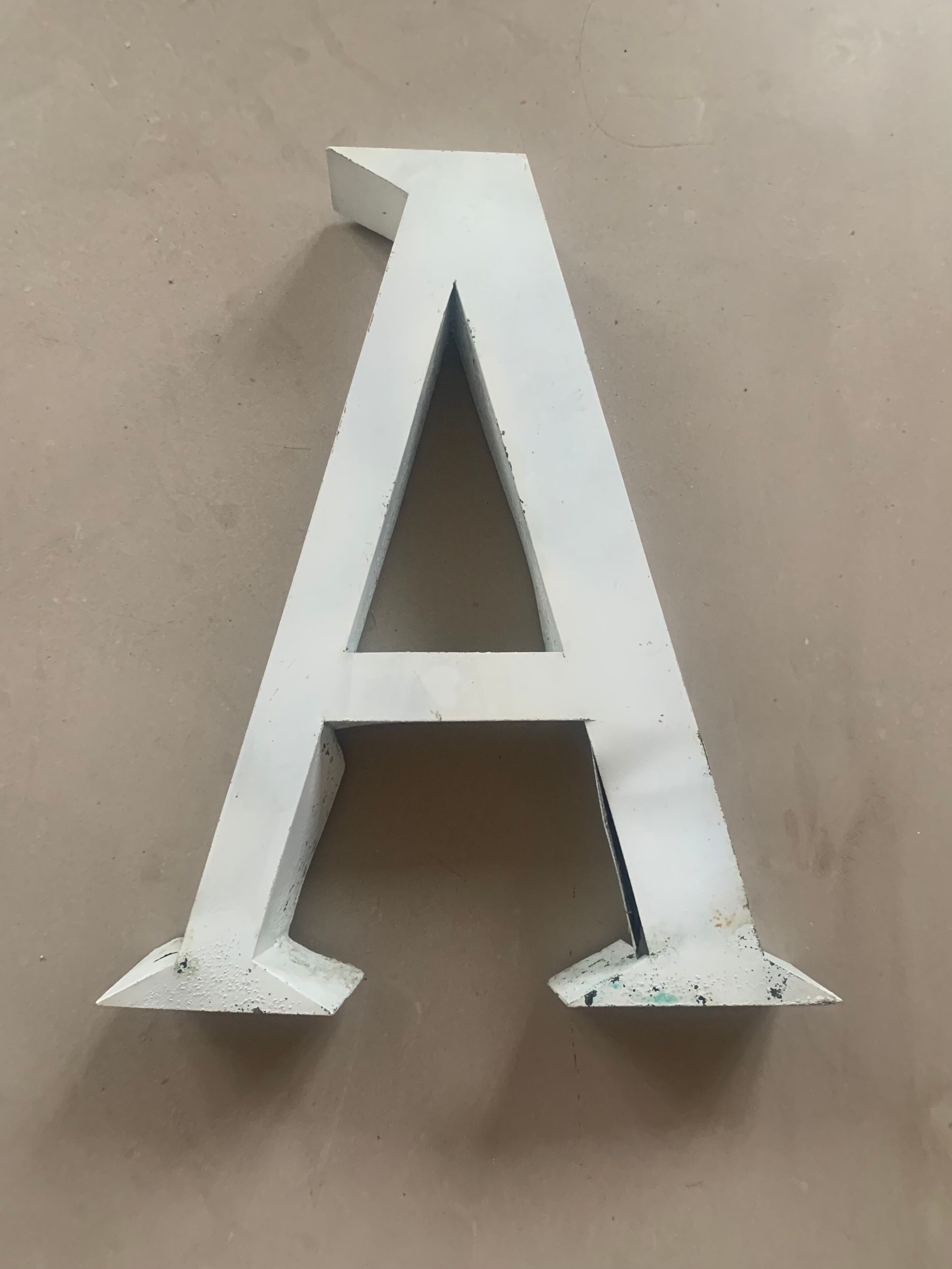 Old Sign Letter A