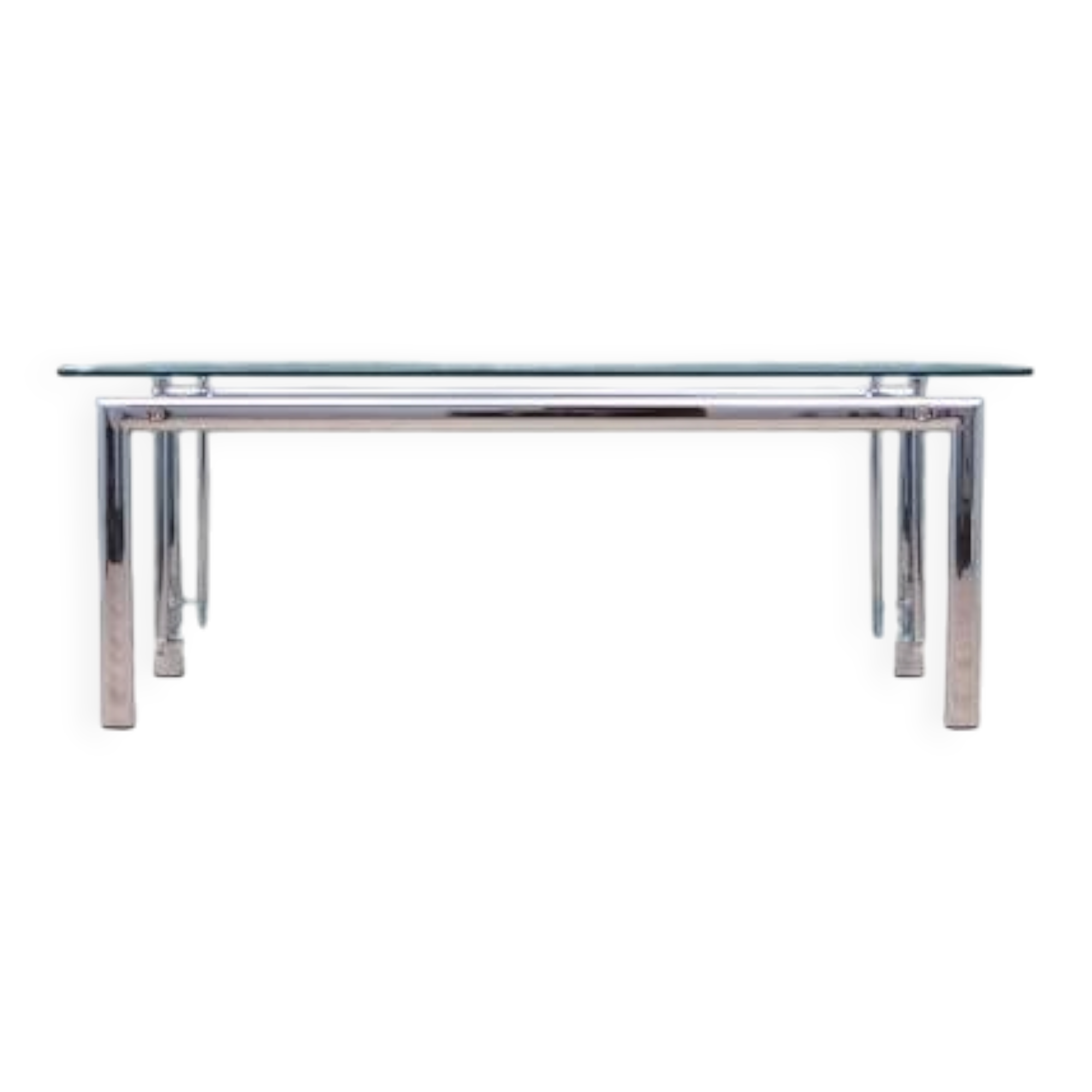 Glass coffee table, Danish design, 1970s, production: Denmark