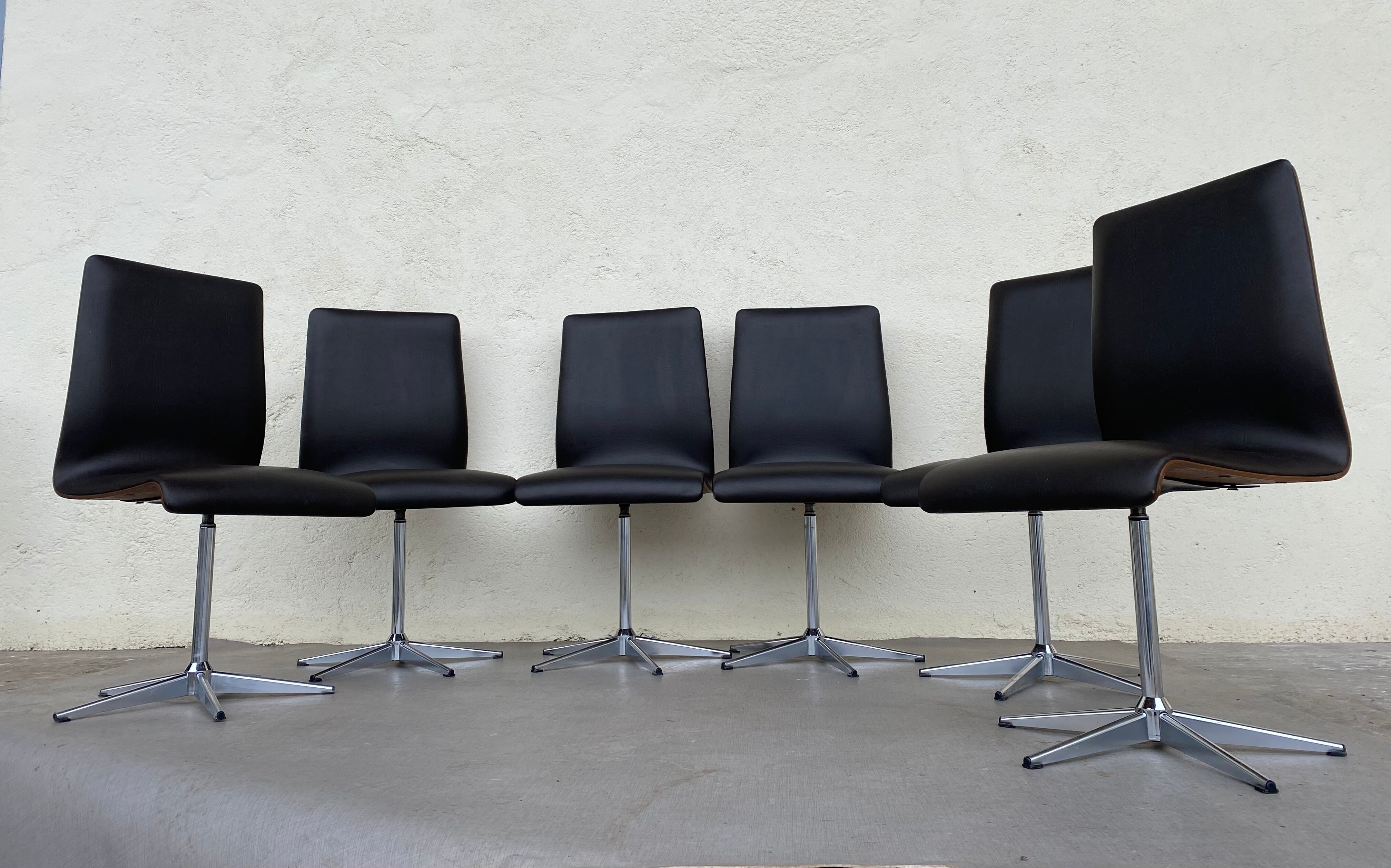 6 design swivel chairs