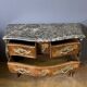 Commode de style Louis XV en marqueterie vers 1920