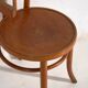 Chaises anciennes en bois courbé avec assise gravée (c.1920). Ensemble de 4 pièces #1