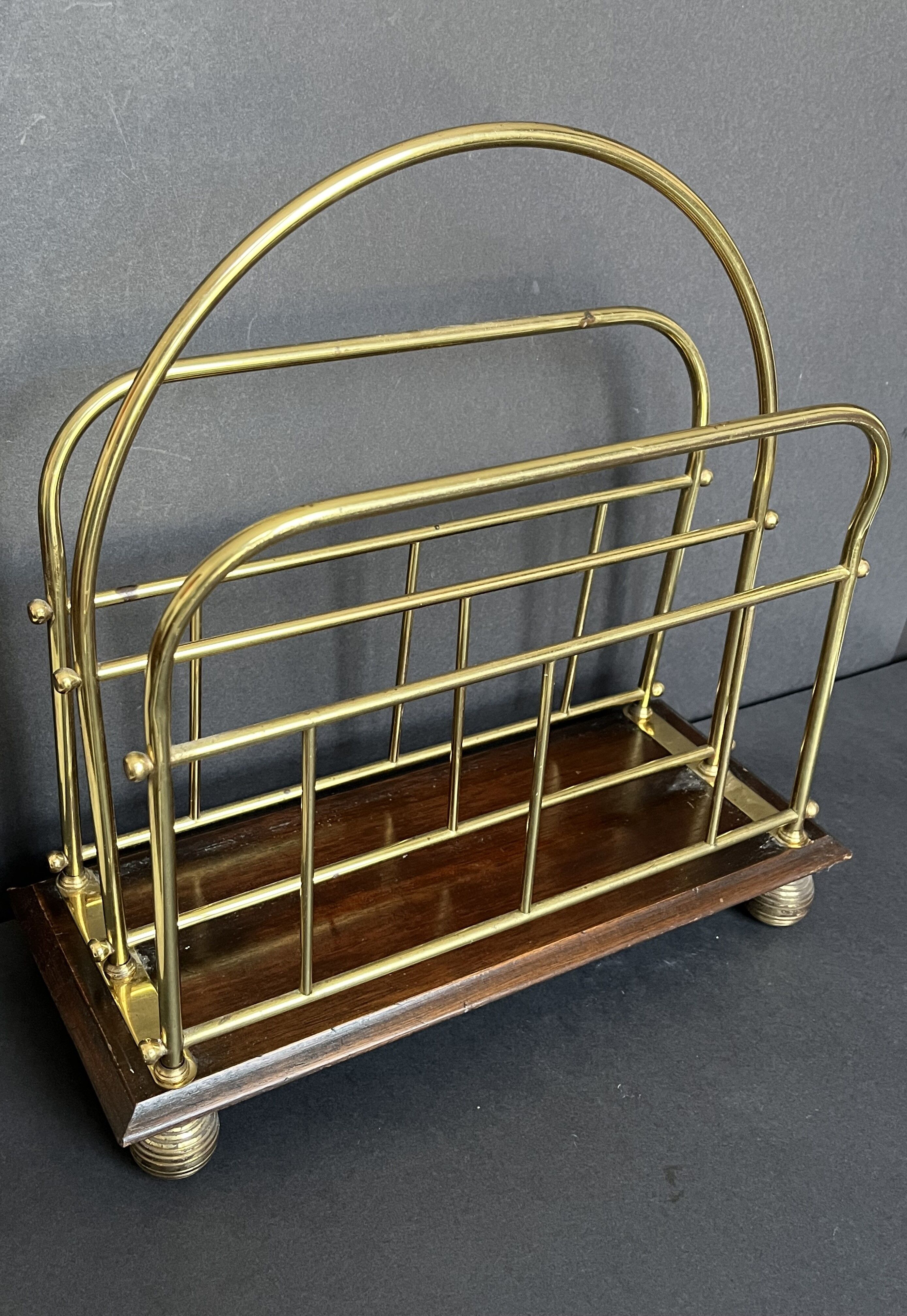 Vintage magazine door in gold metal