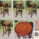 Tabouret bar bistrot Cambier en bois courbé