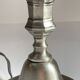 Lamp vintage steel and velvet candle holder