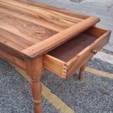 Walnut farmhouse table