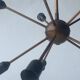 Vintage 1950s modernist ceiling light