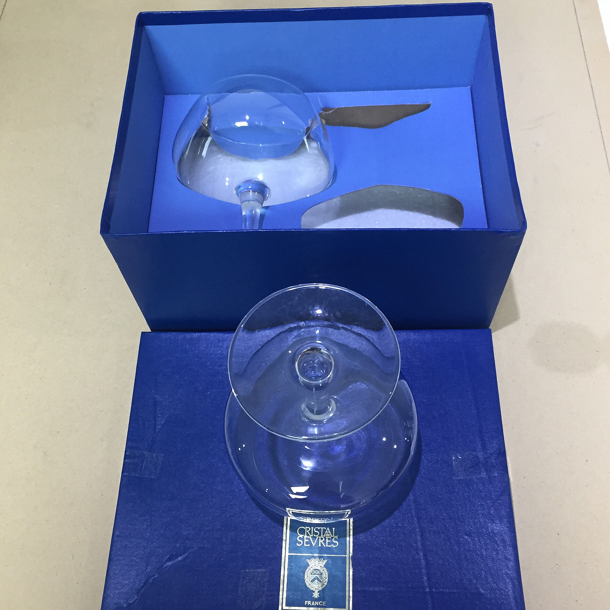 Crystal Sevres Cognac Glasses