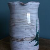 Decorative pitcher with thistle by Etienne Daniel, Vallauris