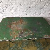 Folding iron garden table