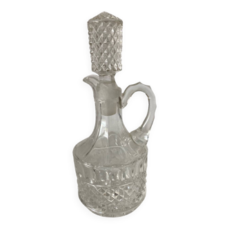 Small liqueur carafe, oil or vinegar bottle AH Bavaria in crystal size