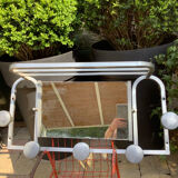 Coat rack aluminum 1970s