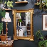 Large golden mirror