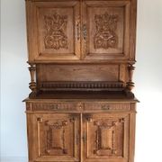 Double-body oak sideboard 1920 Henri II style