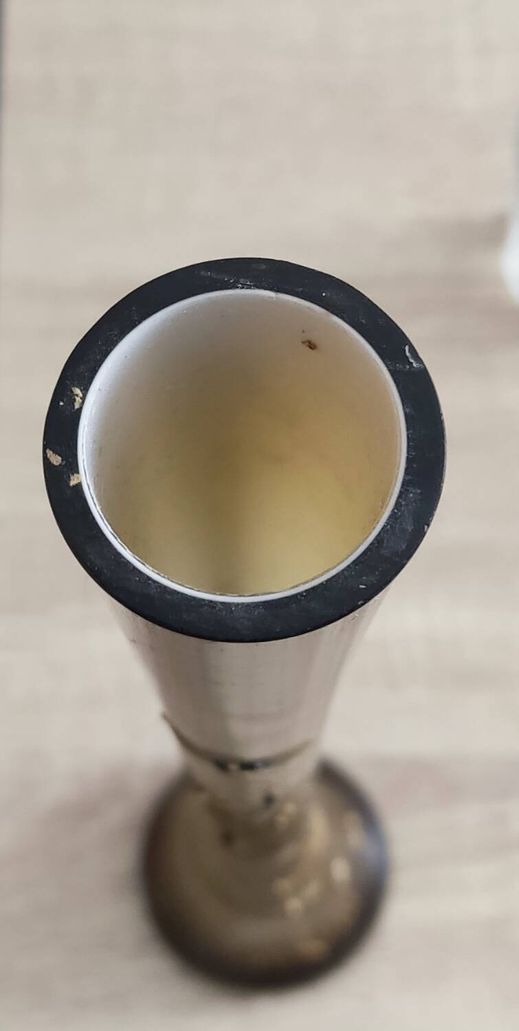 Large 50 cm high single-flower vase signed Arion