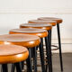 Tabouret de bar en bois et métal