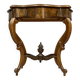 Console galbée époque Napoléon III en acajou vers 1850