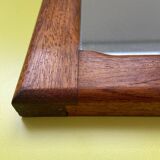 Vintage Scandinavian teak mirror