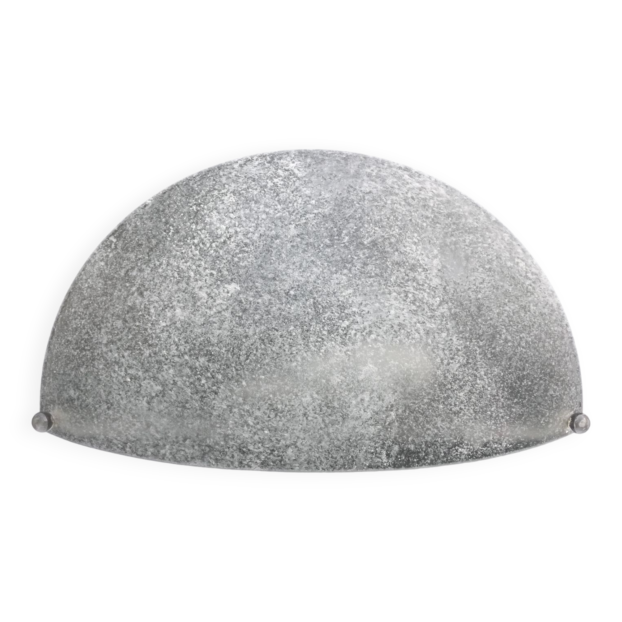 Wall lamp Demi-Lune Drimmer in worked glass 40 cm