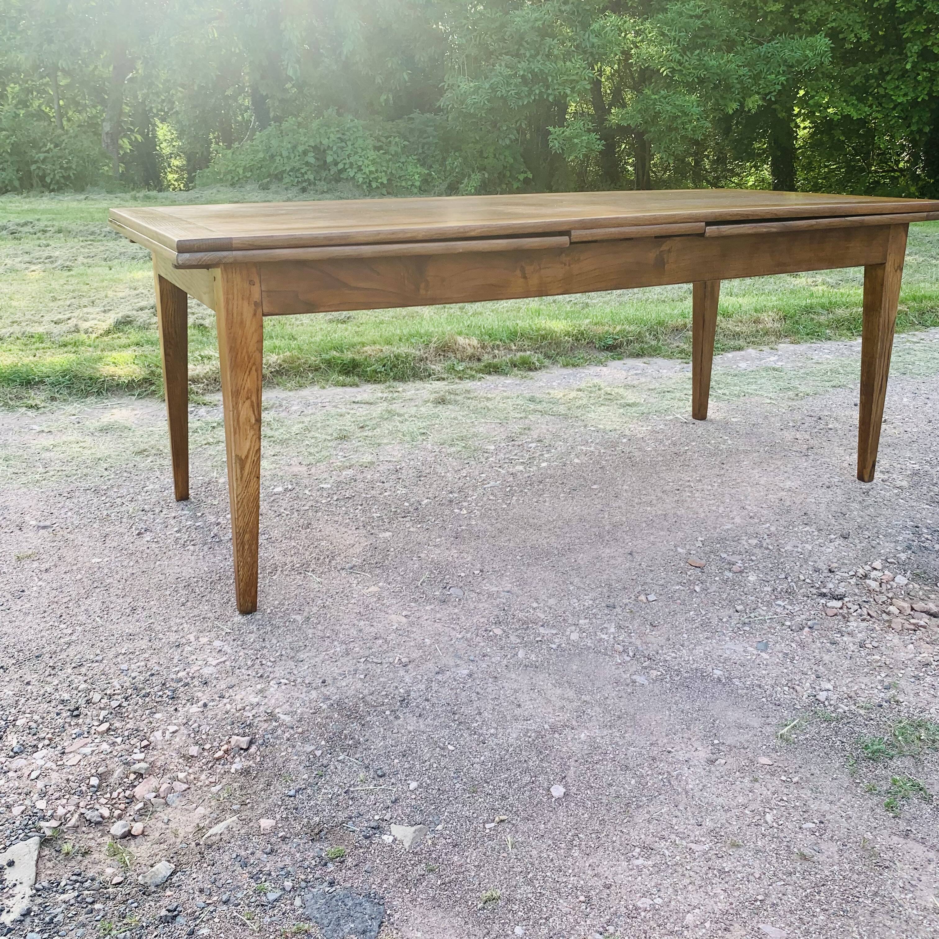 Old extendable farmhouse table