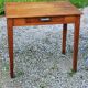 Oak writing table with spindle legs, early 20th century