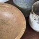 Fruit bowl cut signed Gres de Corse, Atelier Campo Piano 1970