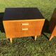 Vintage 1960s blond wood bedsides