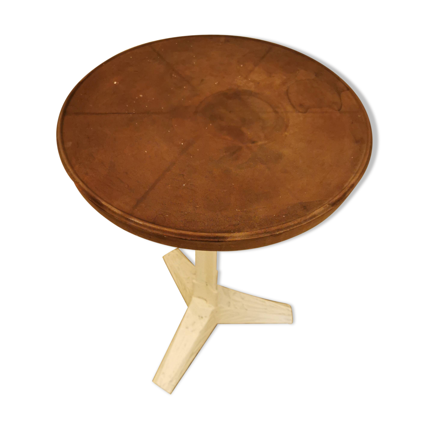 Table bistrot en bakélite et fonte