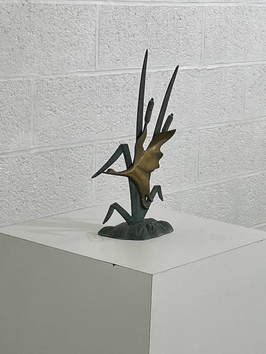 Art deco birds in brass and wrought iron