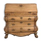 Secrétaire en bois de chêne blanchi