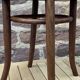 Viennese Thonet piano stool curved wood 1900 bentwood stool Thonet hocker Bugholzhocker