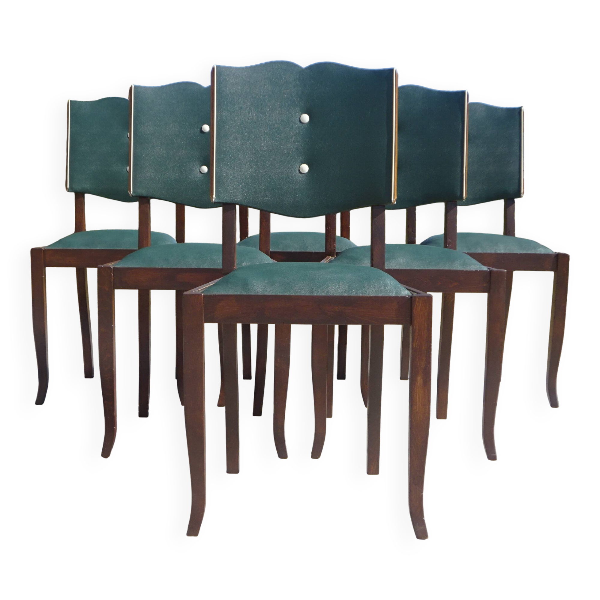 Restored Art Deco chairs, the 6.