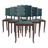 Chaises Art Déco restaurées, les 6